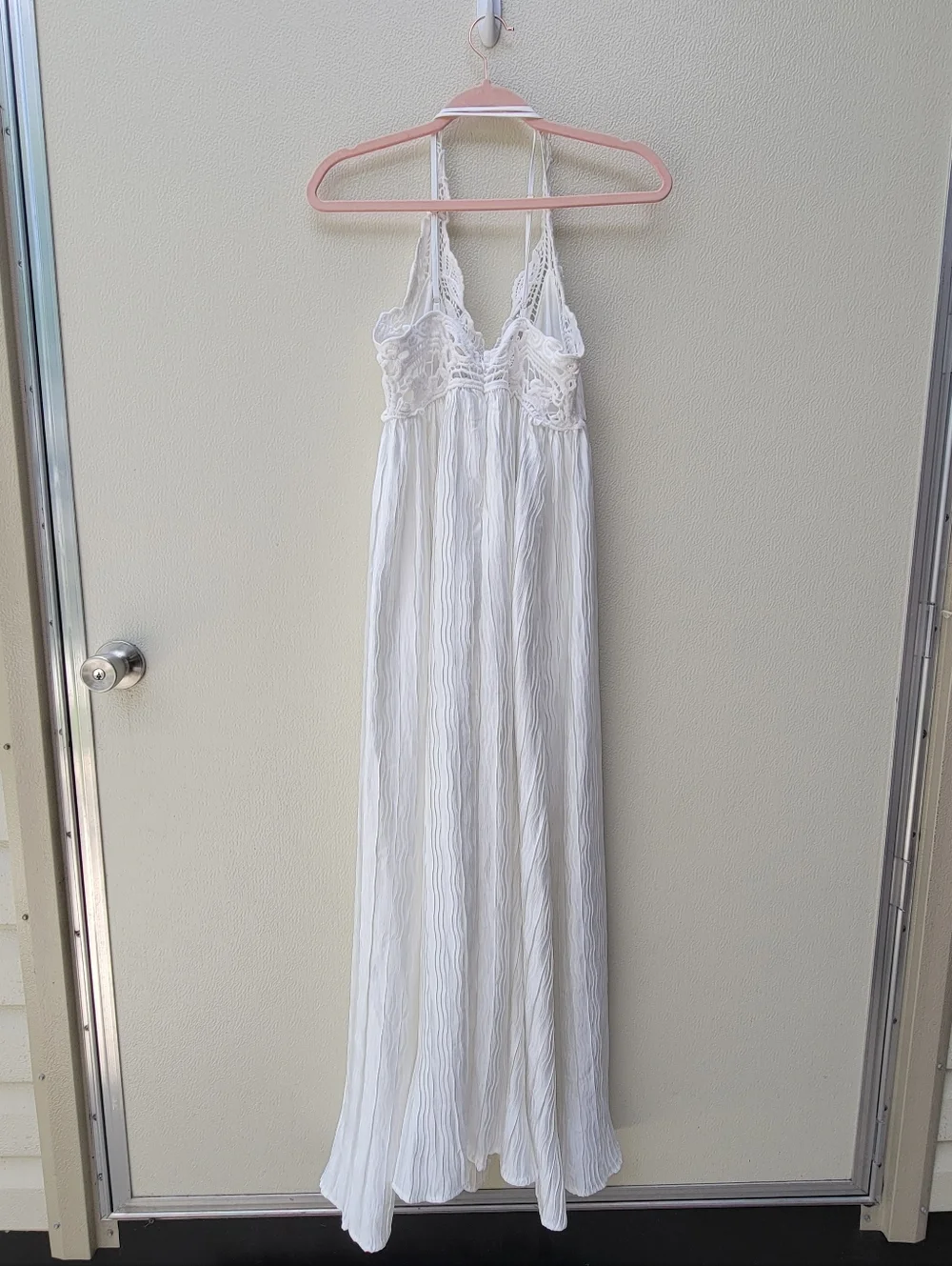 LULUS White Lace Halter Maxi Dress - Picture 2 of 10